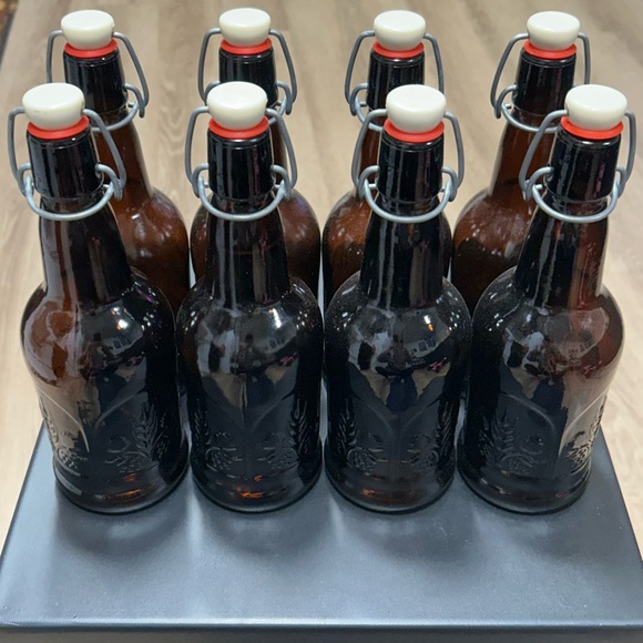 Vintage Grolsch Amber Brown Beer Bottles with SwingTop Lids Excellent Condition - Picture 6 of 8